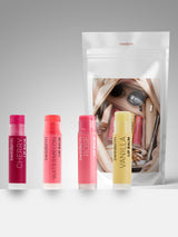 Zestaw 4 balsamów do ust – Rose, Cherry, Vanilla, Watermelon