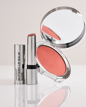 Nude Buttery Lip Balm + Peachy Blush