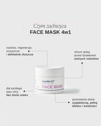 swederm Face Mask 4w1 maska do twarzy