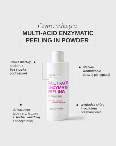 swederm Multi-acid Enzymatic Peeling in Powder - peeling enzymatyczny