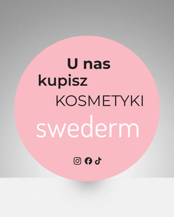 Naklejka "U nas kupisz kosmetyki Swederm"