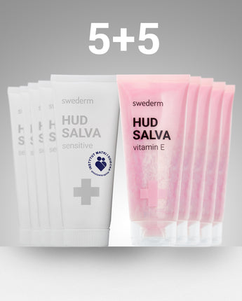 Zestaw Hudsalva vit E 100 ml x5 + Hudsalva sensitive 100 ml x5