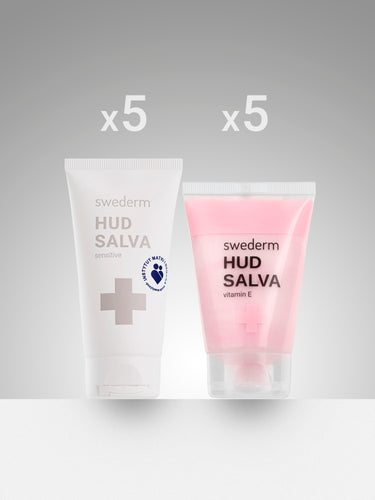 Hudsalva Sensitive 50 ml x5 + Hudsalva Vit. E 50 ml x5